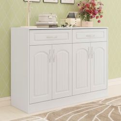 Elegant 4-Door Shoe Cabinet
