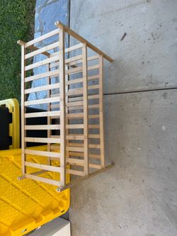 Bamboo shoe organizer rack