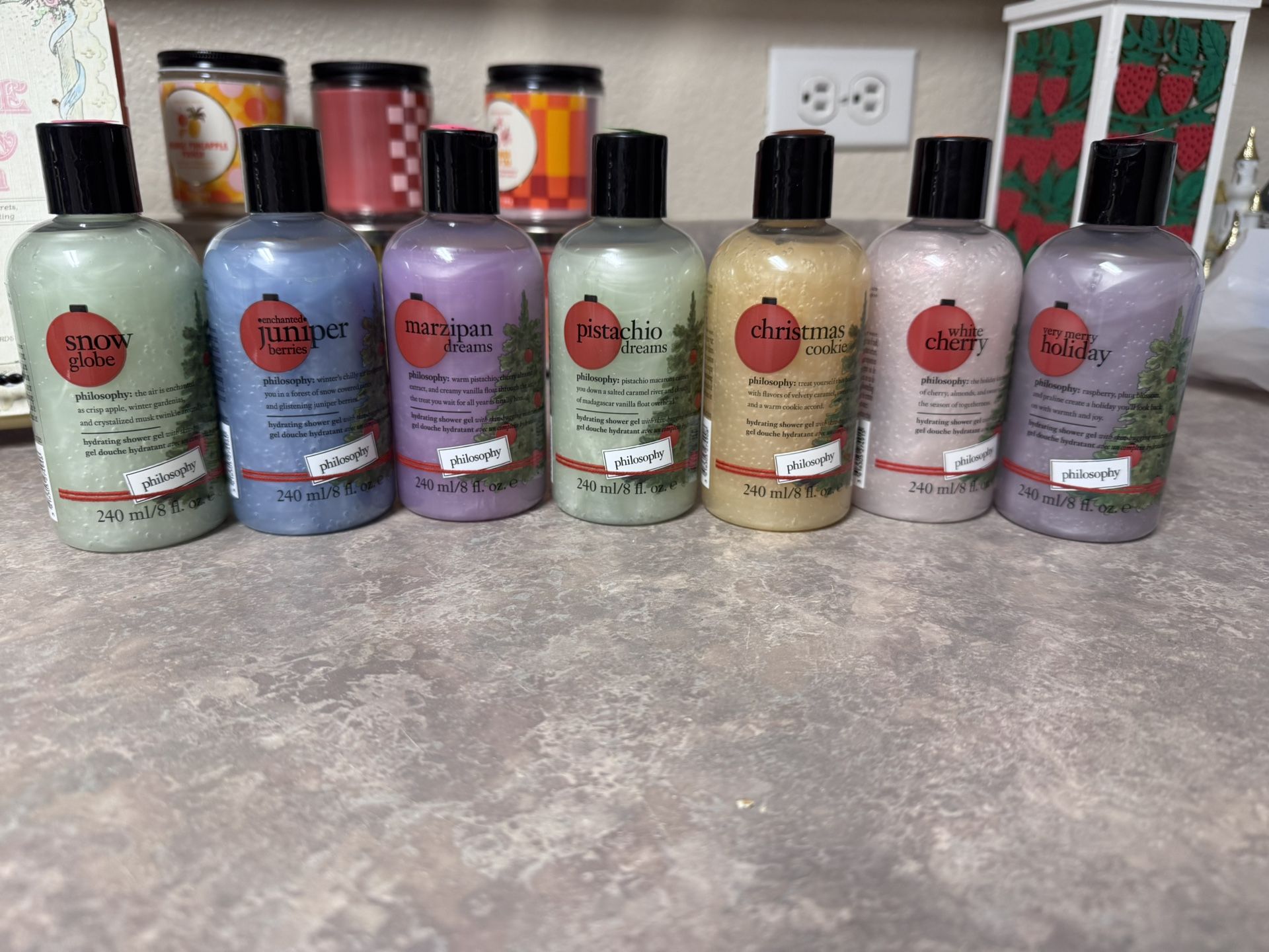 Set Of 7 Philosophy Shower Gels
