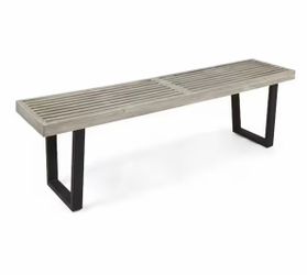 Brand new Metal/Solid Wood Outdoor Bench