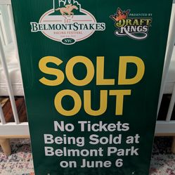 Belmont Triple Crown Sign