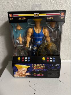 Jada Toys Ultra Street Fighter II Guile Action Figure - New