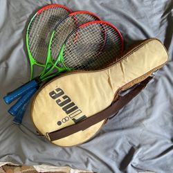 3 Spalding Tennis Rackets (skillbuilder 25) With Case