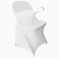 Spandex White Chair Covers Universal Fitted