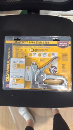 Olympia Tools Heavy Duty 3-in-1 Staple Gun Kit