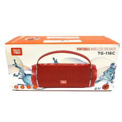 T&G Red Portable Wireless Speaker TG-116C