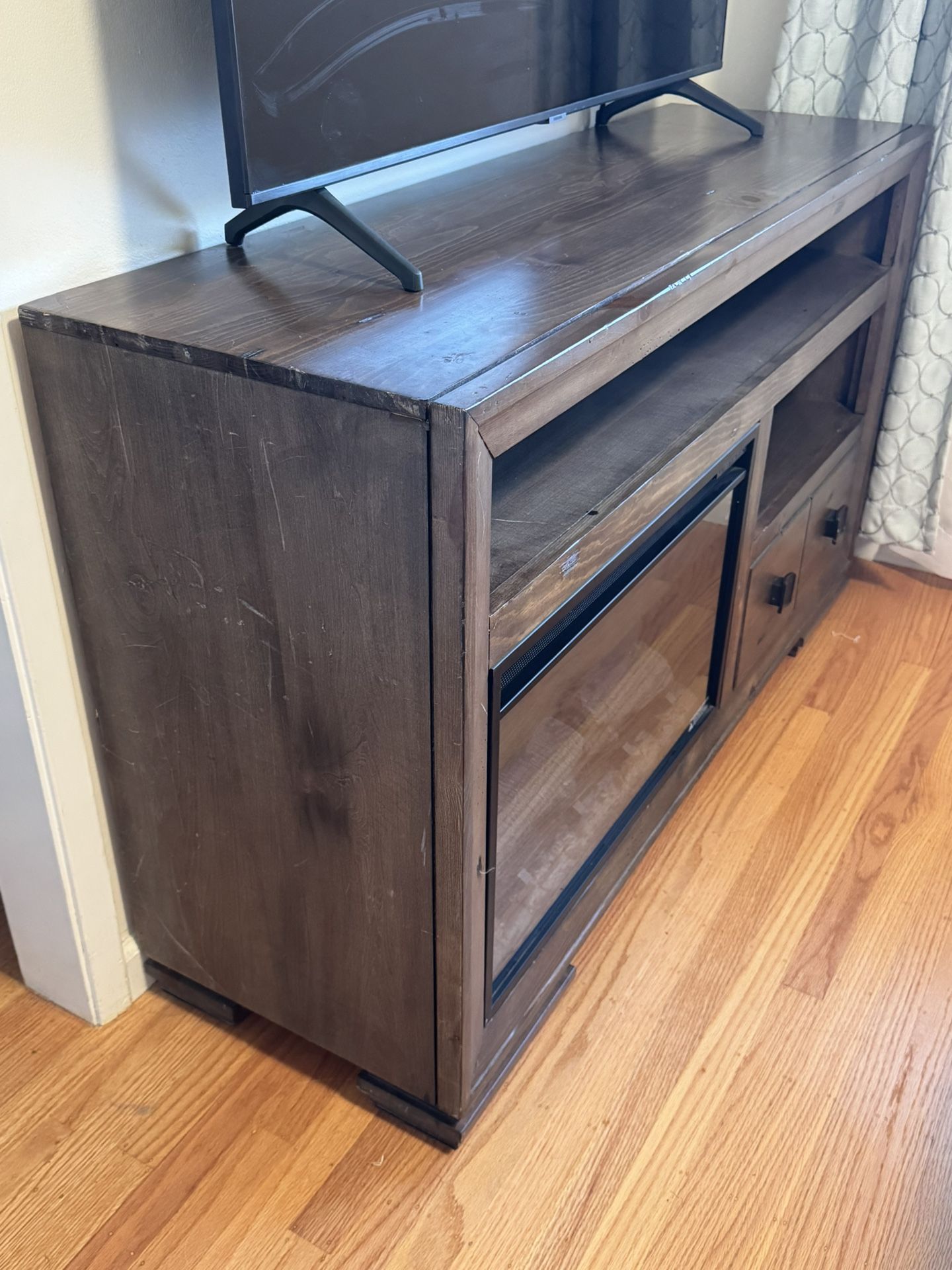 TV Stand with Electric Fireplace