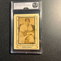 Sandy Koufax 1980 Baseball Legends- Graded 9.5