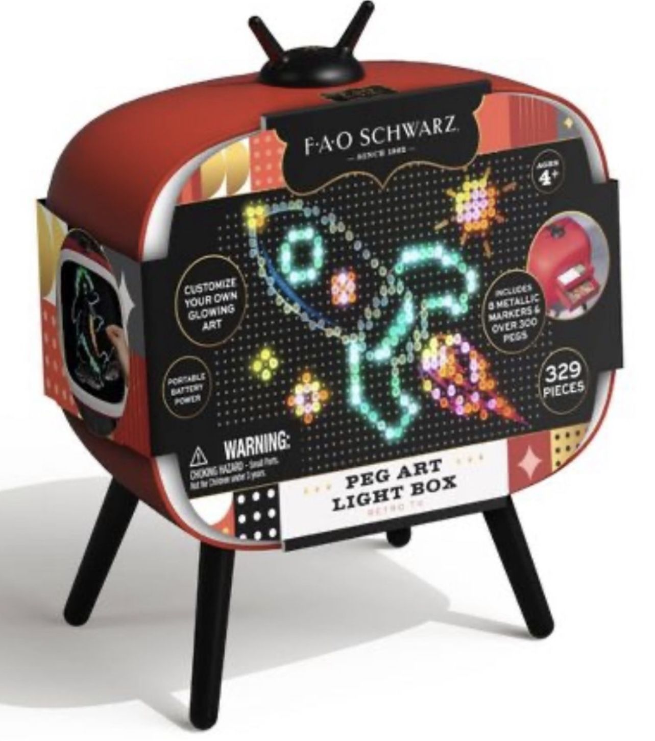 Brand New FAO Schwarz Peg Art Light Box