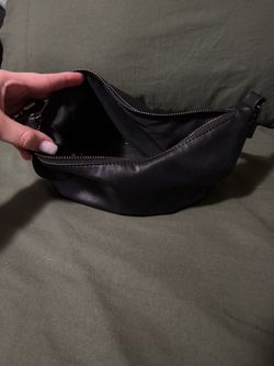 Basic black leather  mini purse
