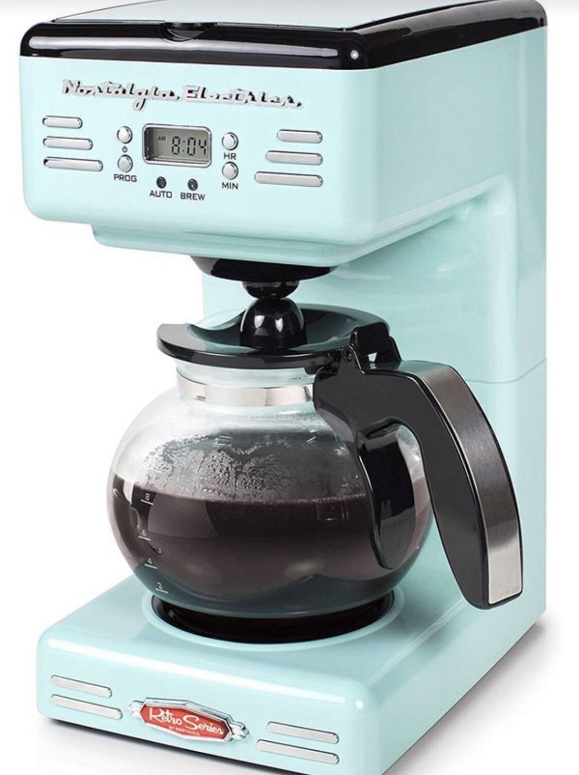 Nostalgia Retro 12-Cup Programmable Coffee Maker – Aqua. new. Not in box ***pick up NE Salem