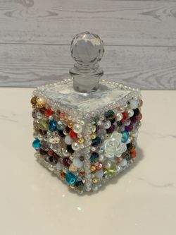 Handmade Jeweled Perfume Bottle