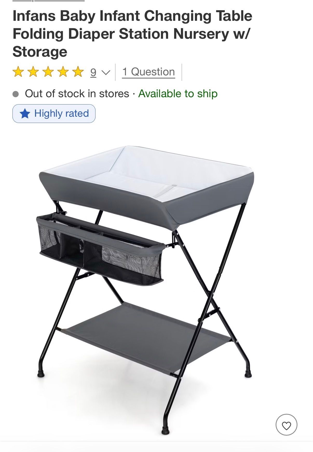Baby Changing Table 