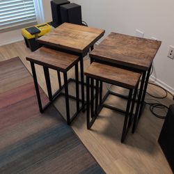 Nesting Sofa Tables / End Tables -- Two Sets