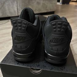 Black Cat Jordan 4 Size 10