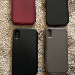 iPhone X Apple Folio Leather Wallet Case