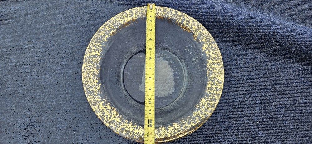 Gold Speckled Glass Bowl Vintage Feel