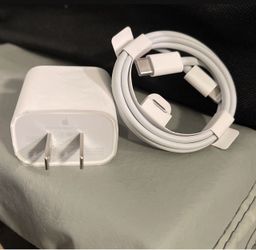 Genuine Apple 20W USB-C Power Adapter with Lightning iPad iPhone Cable