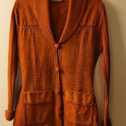 Suede'n Knit  Leather Vintage 80's Jacket Junior's  Women's Small