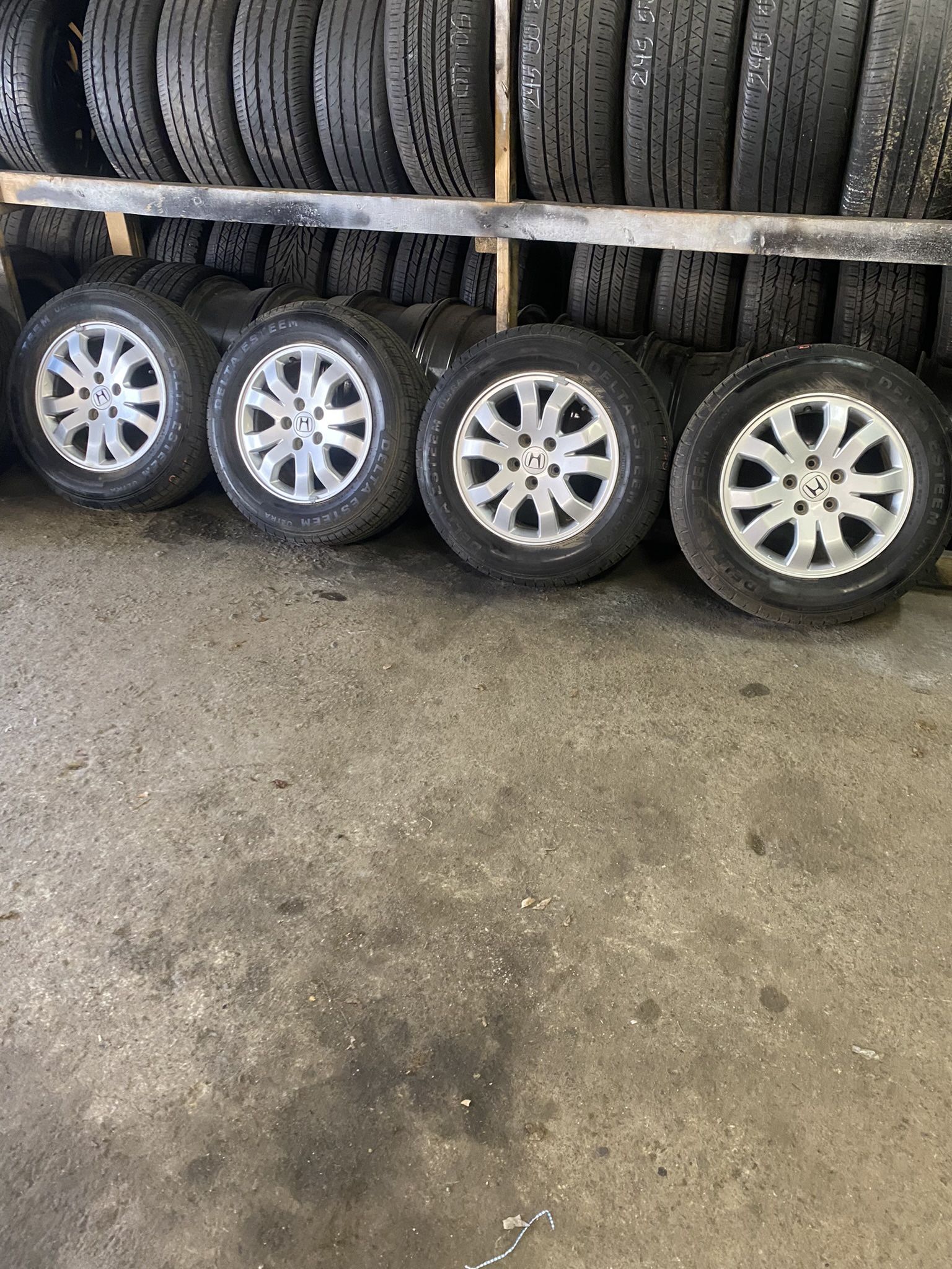 16” Honda Rims And Tires