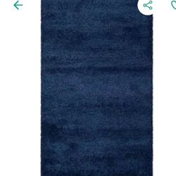 🐕‍🦺🐕‍🦺R19#14 ($35) Safavieh Milan Shag
Navy 3 ft. x 5 ft. Solid Area Rug