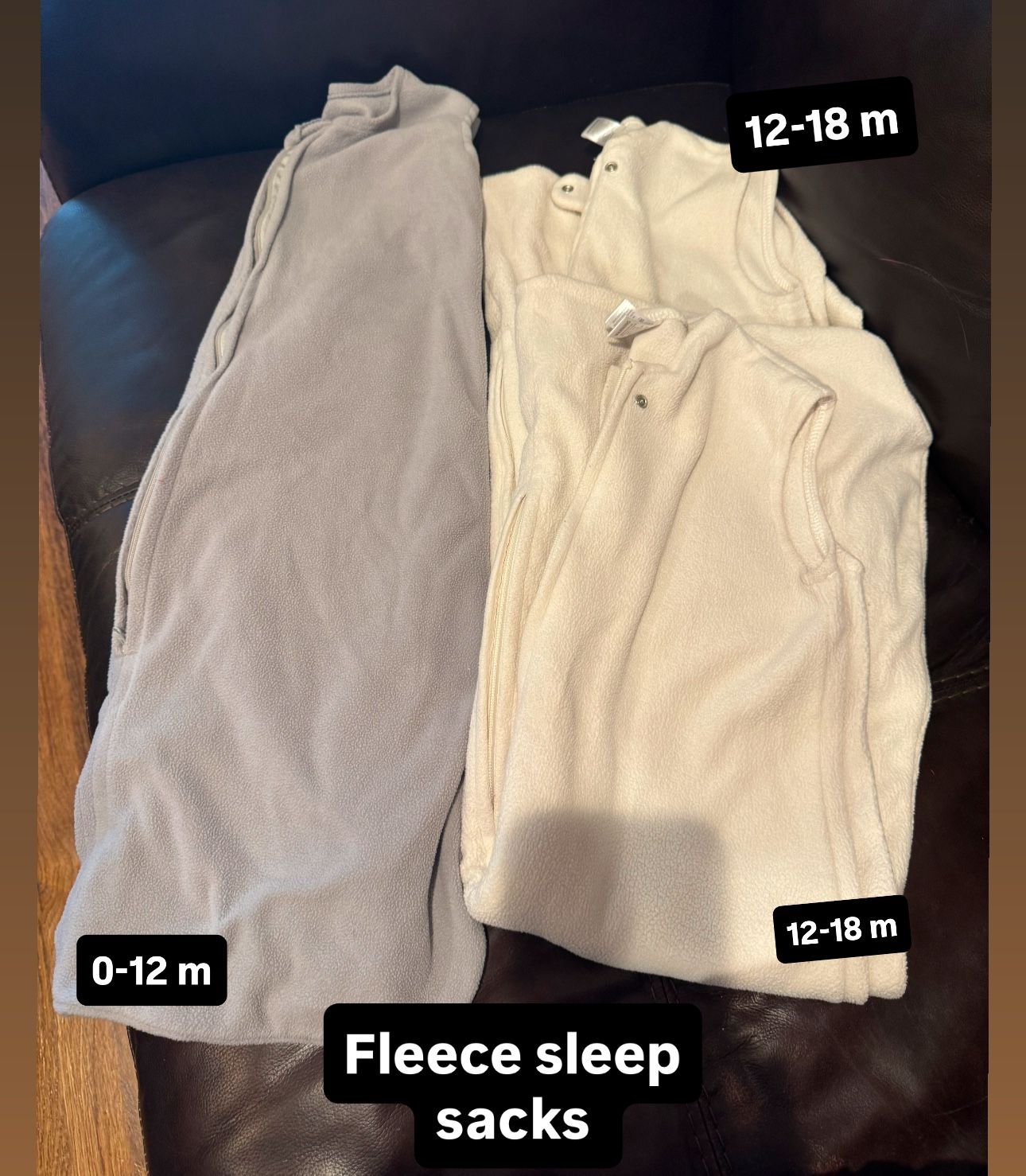 0-12 And 12-18 Month Fleece Sleep Sack! 