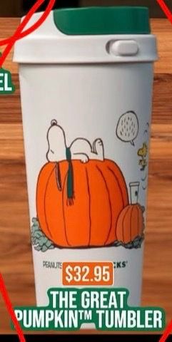 Starbucks Peanuts White Tumbler