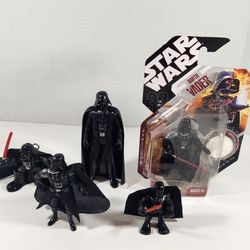 LOT OF 5 STAR WARS DARTH VADER ACTION FIGURES