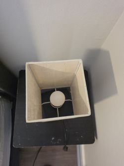 Modern Square Fabric Table Lamp