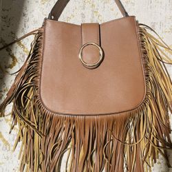 Leather Fringed Purse