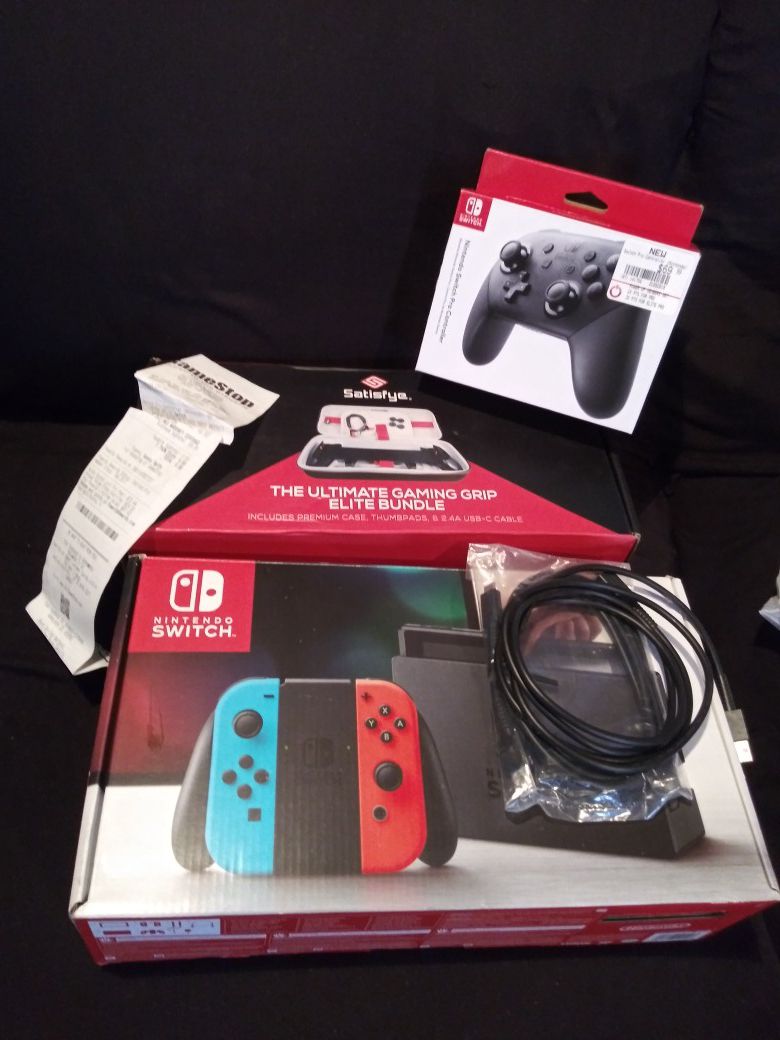 Nintendo Switch with Accessories (BUNDLE)
