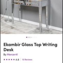 Brand New In The Box Ekambir Glass Top Desk
