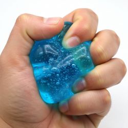Blue Slow Rise Squishy Stress Cube | Soft Sensory Fidget Toy | Anxiety Stress Relief Cube | Squeeze Toy | TikTok Viral