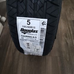 Two new tires, and one used 195 / 60 R15