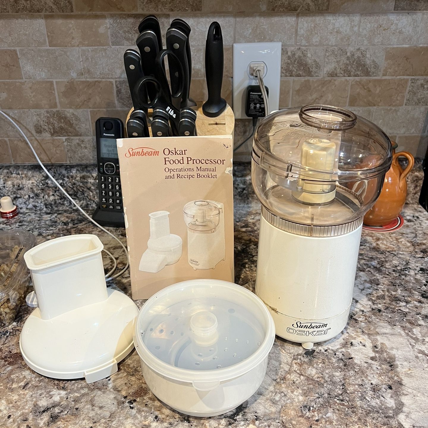 Sunbeam Oskar Food Processor operations manual and recipe booklet