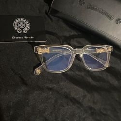 Clear chrome glasses with blue lenses #sunglasses brand new