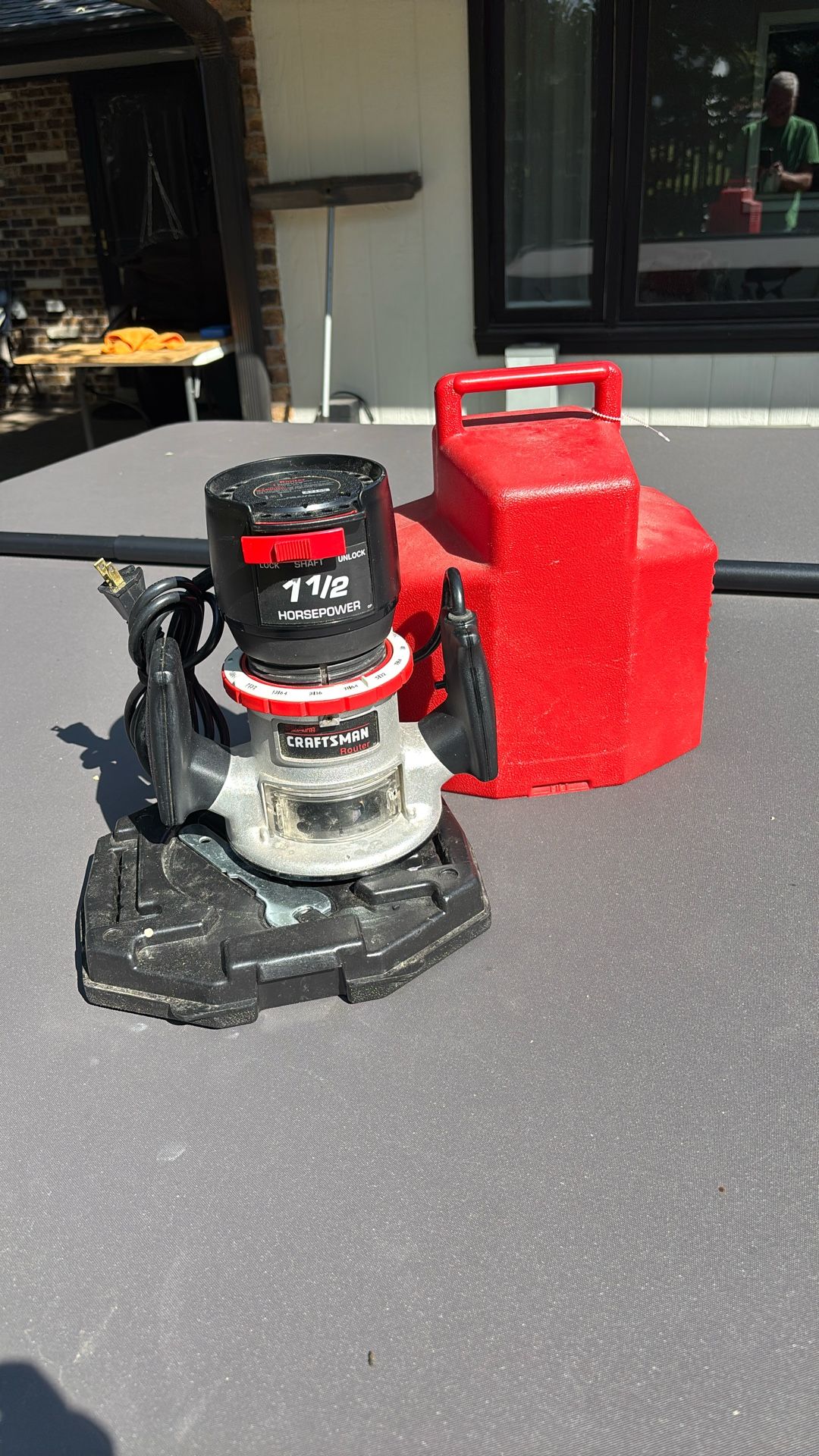 Like New Craftsman 1.5 Hp Router & Case