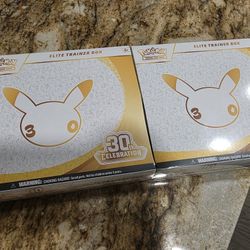 Pokemon Cards 30th Anniversary Elite Trainer Boxes 