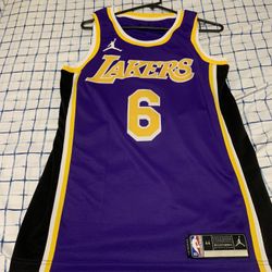 Lebron James Number 6 Purple Jersey 