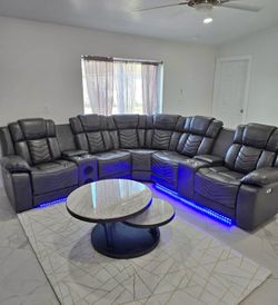 Power recliner sectional sofa