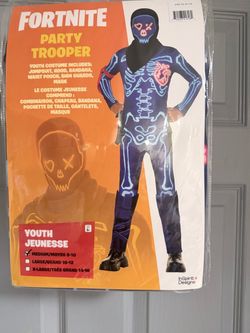 Kids Halloween costume. Fortnight Party Trooper