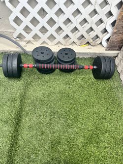 Bar Bell With Weights OBO
