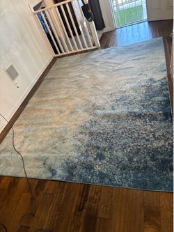 8x10 Navy/Light Blue Area Rug