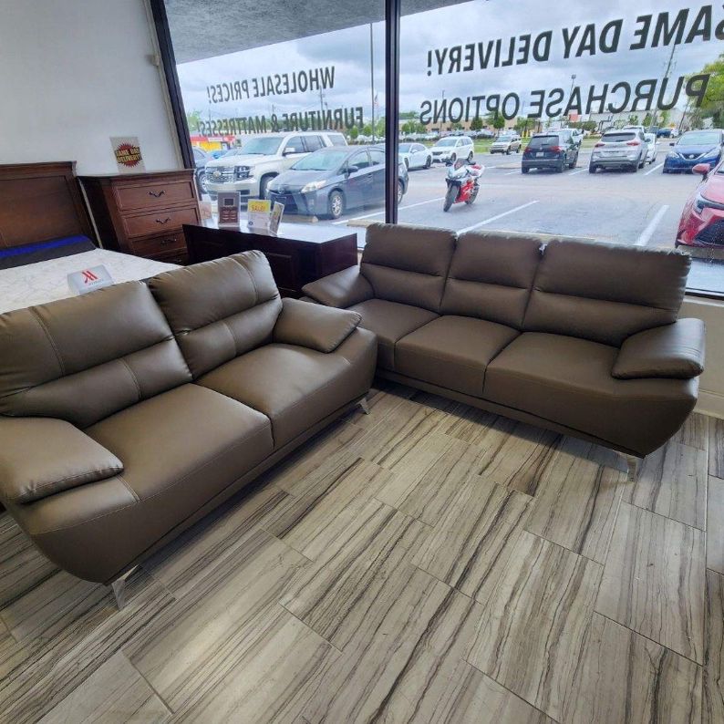 Spring Sale Event! Valencia Sofa And Loveseat Now $699. Easy Finance Option. Same Day Delivery.