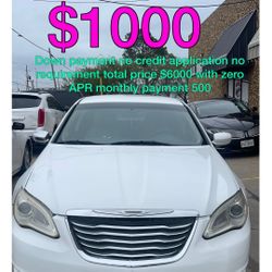 2013 Chrysler 200. No credit application no requirement.