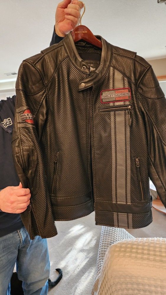 Leather Harley Davidson Biker Jacket