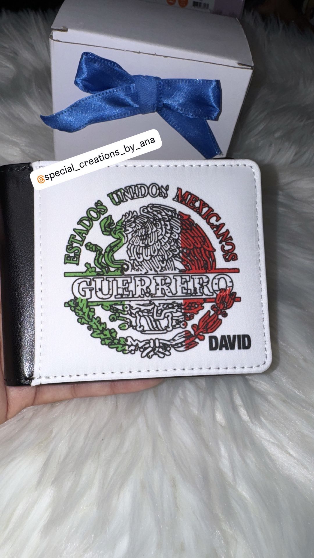 Personalized Guerrero Mexico leather wallet for a special birthday gift 🎁