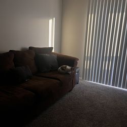 Dark Brown 3-Seater Couch 
