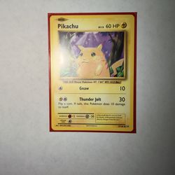 2016 Pikachu Pokémon card