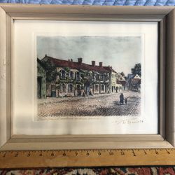 Barbizon Village France Art Print 1954